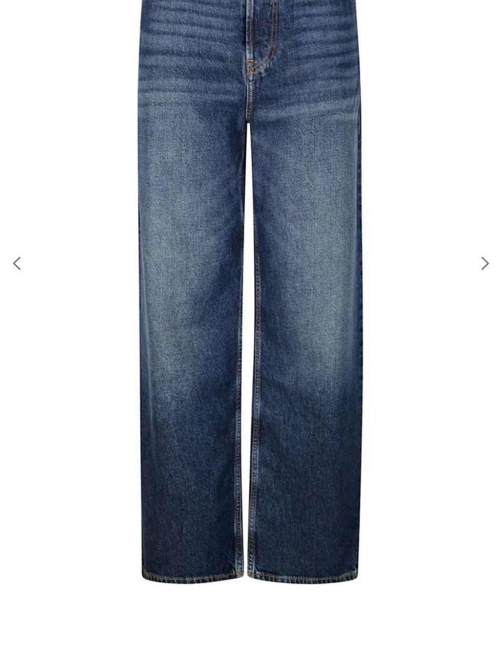 Ganni Dark Blue Izey mid Rise Jeans